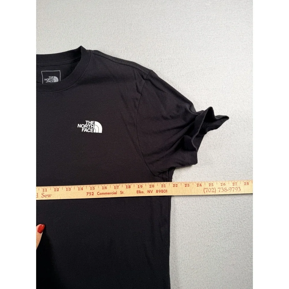 The North Face Men's Short-Sleeve Black Logo Graphic Tee size LARGE